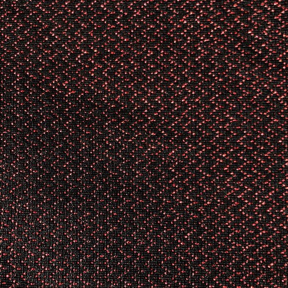 JESSICA Sparkly metallic dark red black short-sleeve draped top ~ LARGE XL shirt - Picture 7 of 13